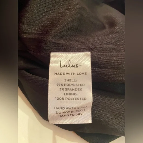 NWT Lulu's Side Cut Out Black One Shoulder Dress Size Small - Picture 6 of 9